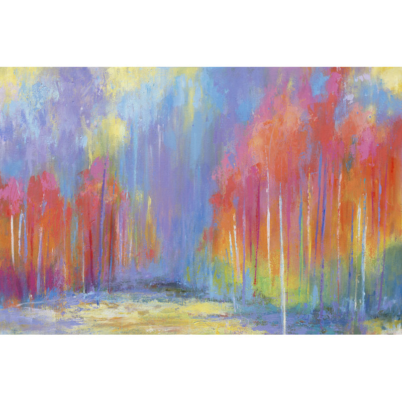 Woods Splash - Wrapped Canvas Painting, 30cm H x 46cm W x 3.8cm D