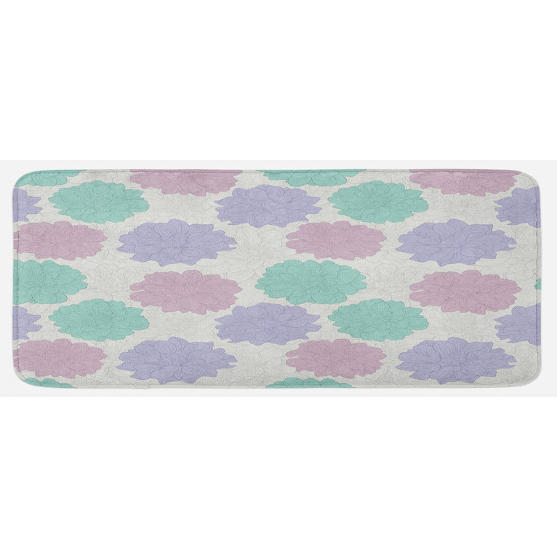 Tapis de cuisine dahlia