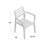 Kinsler Eucalyptus Stackable Outdoor Dining Armchair