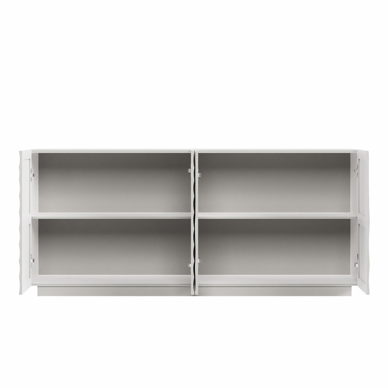 Buffet 59 po à 3 portes 59 po, Blanc