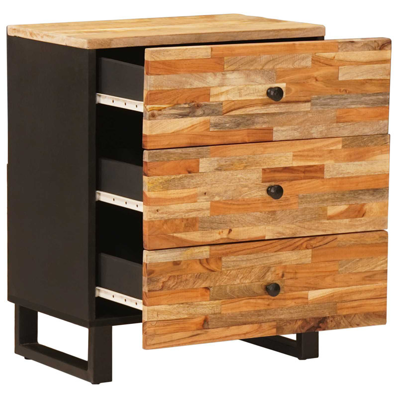 50cm W Solid Wood Bedside Table