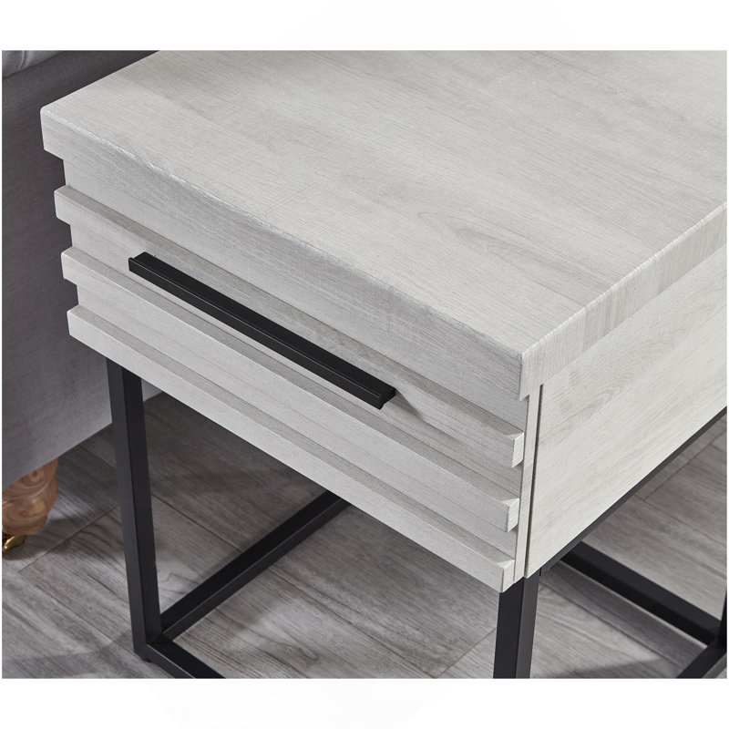 Celestial Contemporary Storage End Table