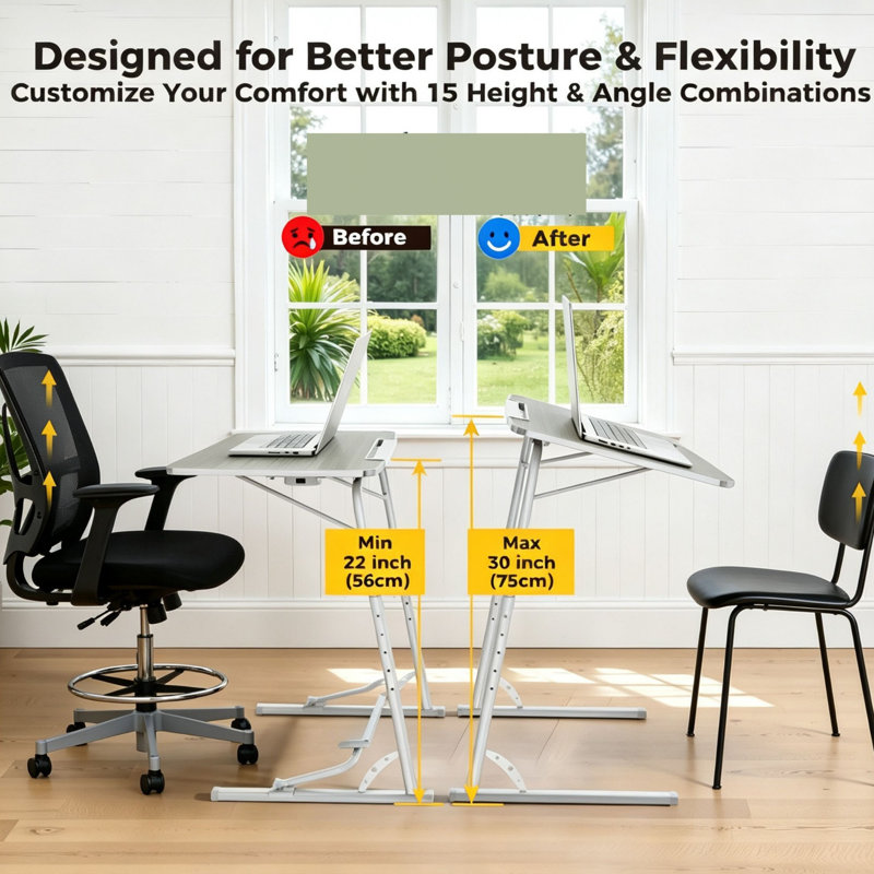 MDF Stainless Steel Computer Desk
