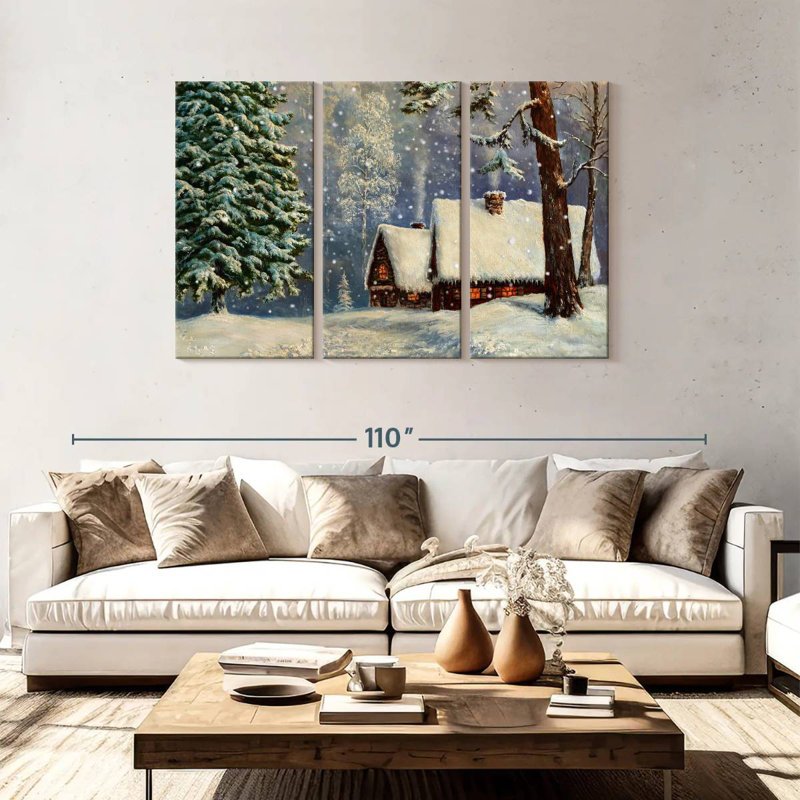 Alvord Winter Wonderland Cabins, 48" H x 74" W
