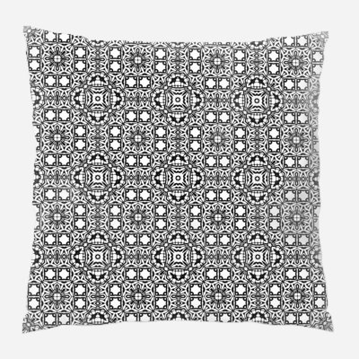 Floral Microsuede Reversible Throw Pillow
