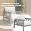 Chaise longue en aluminium