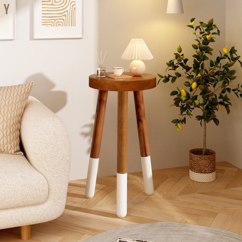 Tabouret Teck, H 24 po x l 11,8 po x P 11,8 po