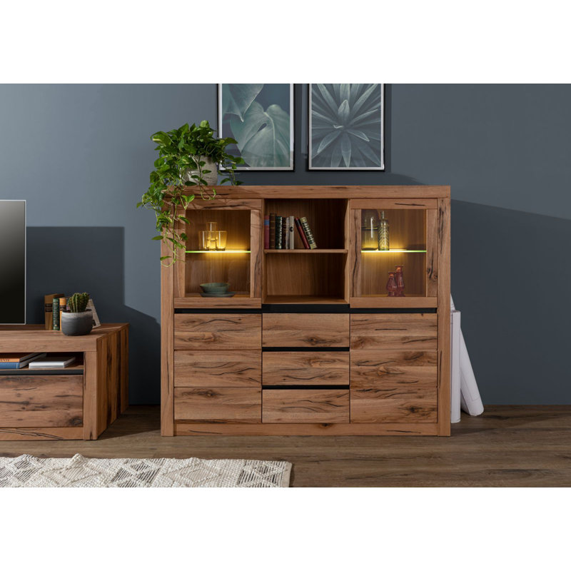 Montreux 160cm Sideboard, Tobacco Brown