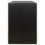Triple poubelle à roulettes noire poubelle en rotin poly 81,5 x 31,5 x 46,1 po