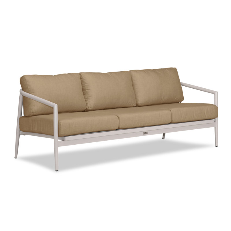 Outdoor 3 - Seat Patio Sofa, Canvas Natural Sunbrella® Canvas, Urban Stone