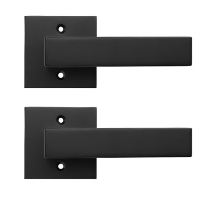 Black Single Dummy Door Lever