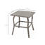 Tables de patio en acier durable, table d'appoint d'extérieur compacte moderne de 19,3 pouces