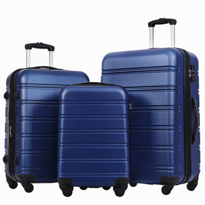 Ensemble de valise à roulettes 3 pièces avec serrure TSA 20 "24" 28 "Disponible