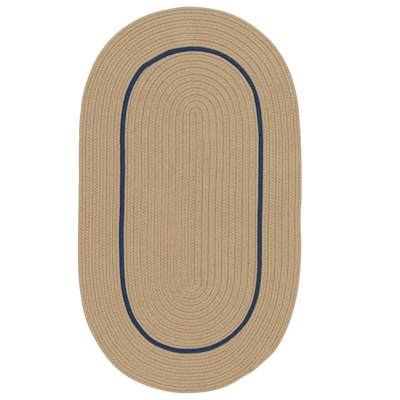 Tapis en sable cubain tressé Norelli, Ovale 5 pi x7 pi
