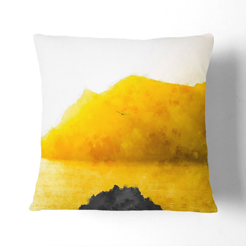 Square Throw Cushion, 55cm H x 55cm W x 20cm D, Black