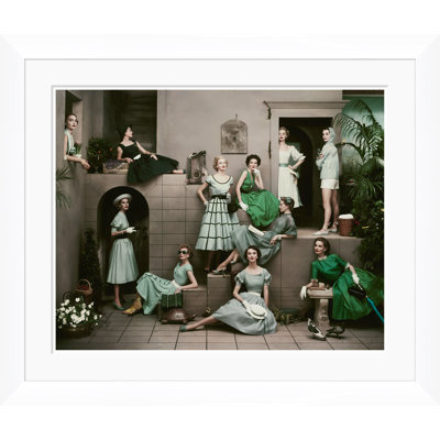 Glamour, "Models in  Various Green Dresses", Frances McLaughlin-Gill, April 1, 1952