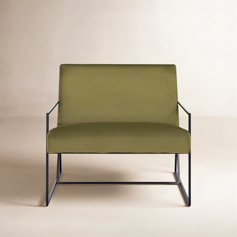 Arsos 27'' Wide Armchair, Green