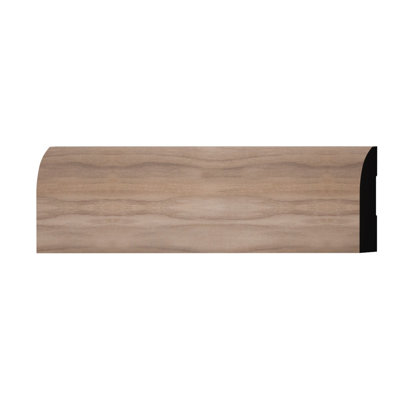 WM713 - Americraft Modern Baseboard Solid Hardwood Moulding, 9/16"D x 3 1/4"W x 96"L, Stain Grade Walnut