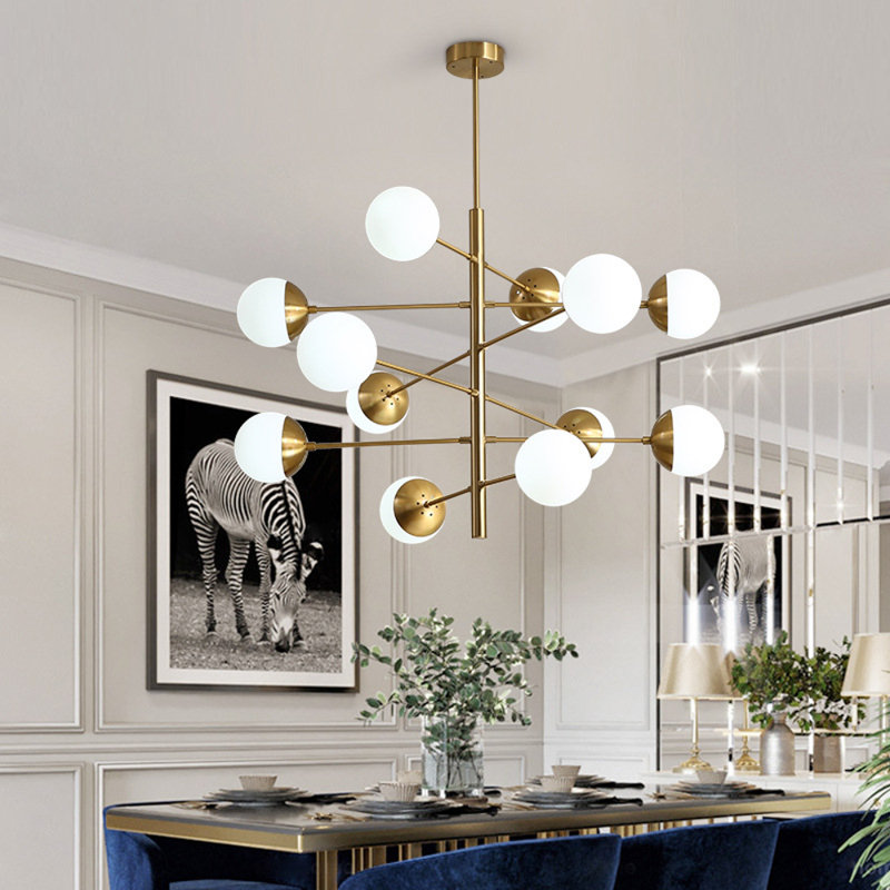Lustre Edeltrudis Light Tortora, Cuivre poli, Fumée, 30 po de largeur x 25 po de hauteur