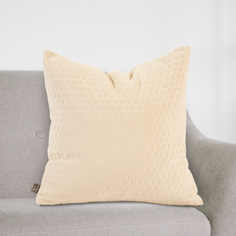  Throw Pillow, 20" x 20", Down, Neutral Sand