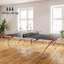 Table de ping-pong pleine grandeur 9 pi x 5 pi, tennis de table gris foncé