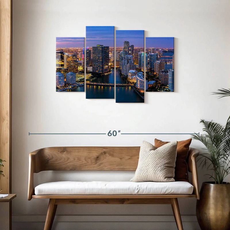 Humeur au crépuscule Sirci Miami, H 27 po x l 43 po