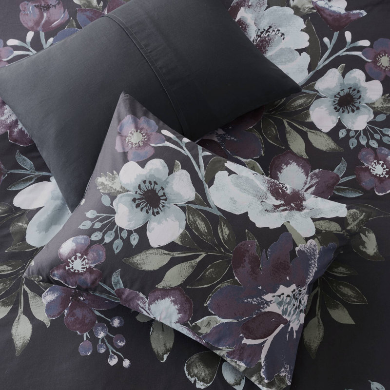 Jolene 100% Cotton 3-Piece King/Cal King Duvet Cover Set, Full / Queen Duvet Cover + 2 Standard Pillow Shams