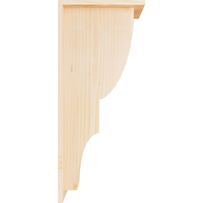 Corbeau Ridgewood avec contre-plaque, H 28 po x l 5,5 po x P 12 po, Sapin de Douglas, Lisse