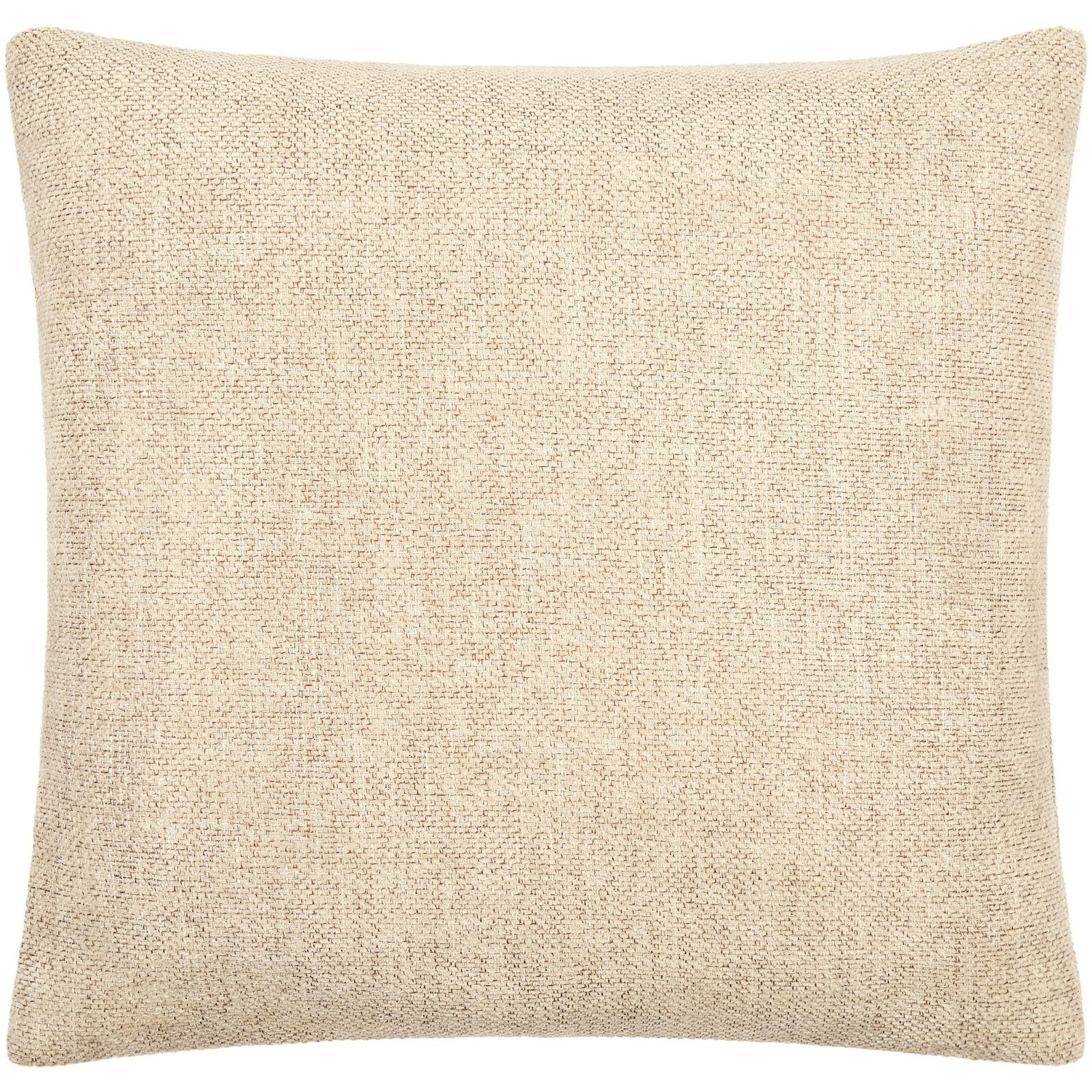Kamaili Pillow Cover, Beige, 22"H x 22"W, Pillow Cover Only - No Insert