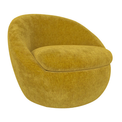 Fauteuil d'appoint pivotant rembourré Kate Eldin