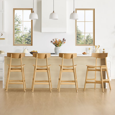 Tabouret de comptoir en bois massif