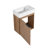 18'' Floating Wall-Mounted Bathroom Vanity With White Resin Sink & Soft-Close Cabinet Door