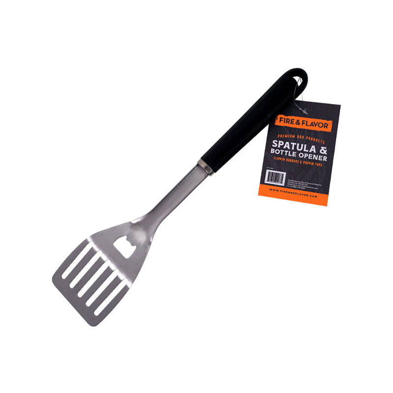 Spatule à poignée en bois Fire & Flavour avec ouvre-bière
