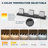 24 in. 3-Light Modern Black Dimmable LED  Bathroom Vanity Light 5CCT with Adjustable Head-1159575740-1159575743