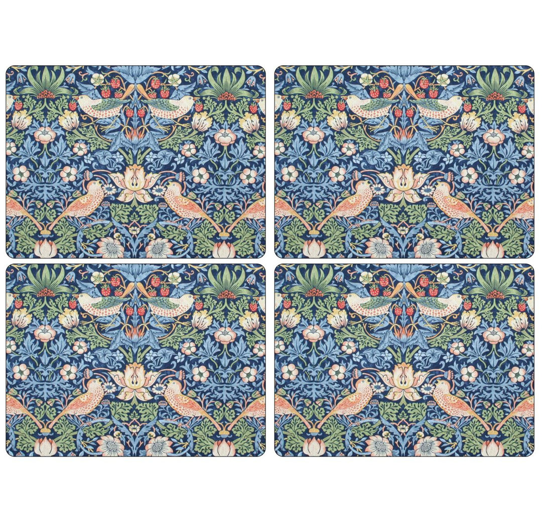 Pimpernel Strawberry Thief Placemats 15.7 X 11.7" (Set of 4) Pimpernel 