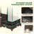 Outdoor Plant Box,Garden Bed With Trellis,With Cover,Drainage Holes And Zipper Door-1170700866