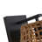Weavelight 1-Light Wall Sconce in Natural Black with Maple All-Weather Wicker