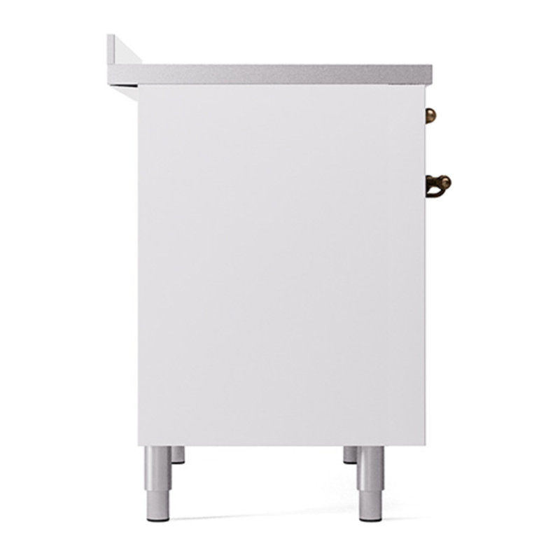 ILVE Nostalgie II 40 in Induction Range, White/Bronze
