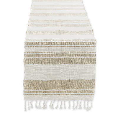 Laurelglen Runner Striped Cotton Table Runnner