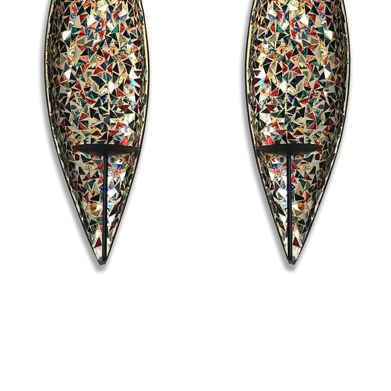18'' H Wall Wall Sconce, Gemstone Rainbow
