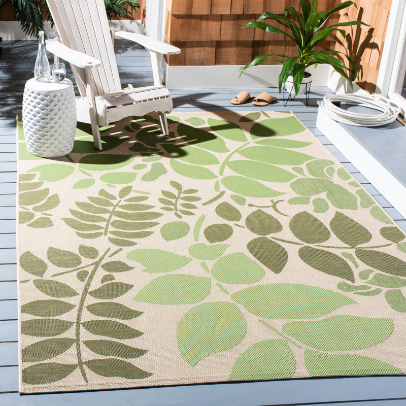 Herefordshire Performance Floral Indoor/Outdoor Area Rug, Rectangle 5'3" x 7'7"