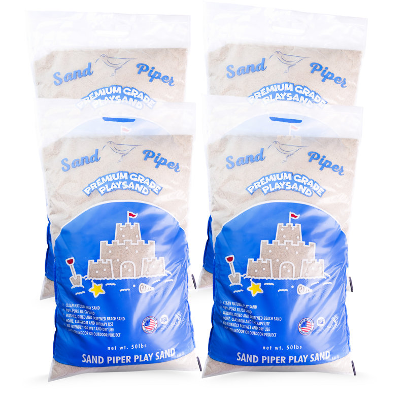 Sable de jeu multi-usage de qualité supérieure 25 lb SandPiper avec formule sans produits chimiques, paquet de 4