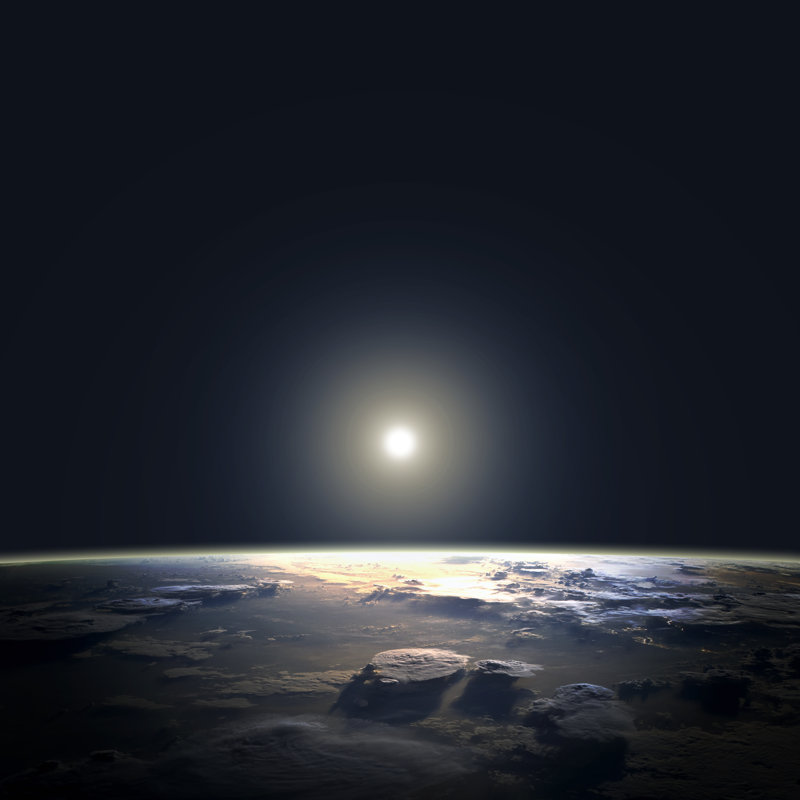 View Of Earth by Forplayday - Wrapped Canvas Print, 76cm H x 76cm W x 3.8cm D