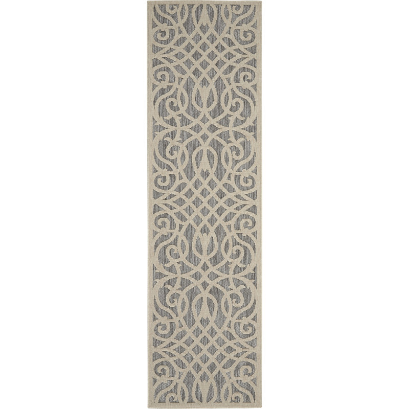 Tapis gris Therese, Tapis de couloir 2 pi 2 po x 7 pi 6 po