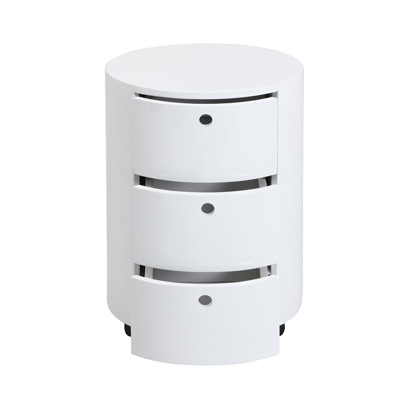 Reames 40cm W Bedside Table, White