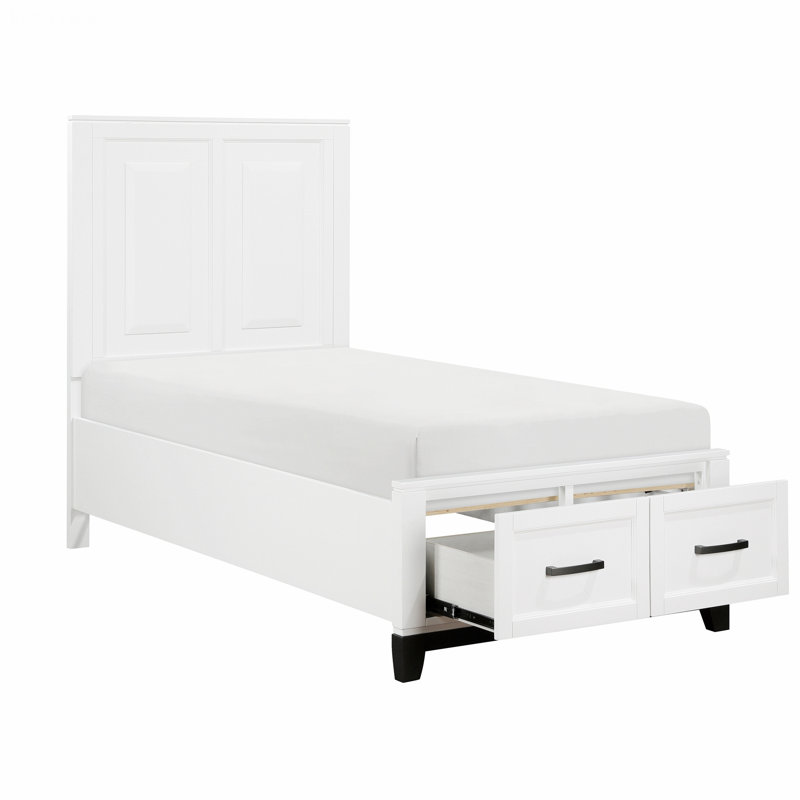 Cadre de lit moderne pour chambre à coucher, chambre d'amis, lit de chambre en bois, lit plateforme avec tiroirs de rangement