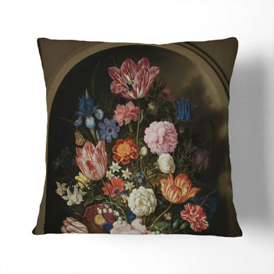 Still Life With Flowers Vol.7 Square Throw Cushion