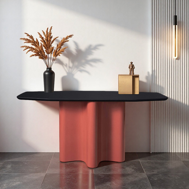 Console moderne et luxueuse, H 33,5 po x l 55,1 po x P 15,7 po