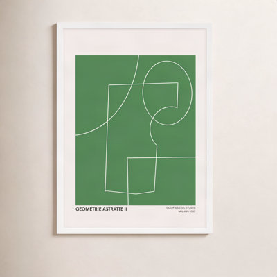 Caila "Geometric Abstraction in Green" Print