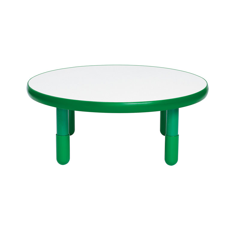 Table ronde BASELINE, Rouge pomme d'amour, H 14 po x L 36 po x l 36 po